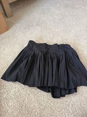 lululemon athletica Black Pleated Active Mini Skirt